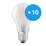 Mehrfachpackung 10x Ledvance CLASSIC LED E27 Birne Fadenlampe Matt 6.5W 806lm - 827 Extra Warmweiß | Ersatz für 60W