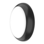 LED-Wand- und Deckenleuchte Pro V2 Weiß 12/16/20W 2400lm - 830-840-865 CCT | 325mm - IP65 - Bewegungs- und Lichtsensor - Not 3H + Ring Schwarz