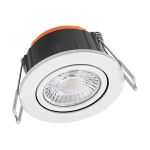 Ledvance Spot LED Spot Combo Adjust Aluminium Blanc 6W 600lm 60D - 827-830-840 CCT | 82mm - Diamètre 68mm - IP65 - Meilleur Rendu De Couleur