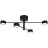 Nordlux Clyde Plafonnier 4-Rail Métal Noir 14W 1100lm - 827  | 3 Niveaux De Gradation Dimmable