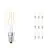 Lot 10x Ledvance CLASSIC LED E14 Bougie Filament Claire 2.5W 250lm - 827 Blanc Très Chaud | Équivalent 25W