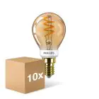 Lot 10x Philips Master Value LED Lustre E14 Boule Filament Claire 2.6W 136lm - 918  | Meilleur Rendu De Couleur - Dimmable - Remplacement 15W